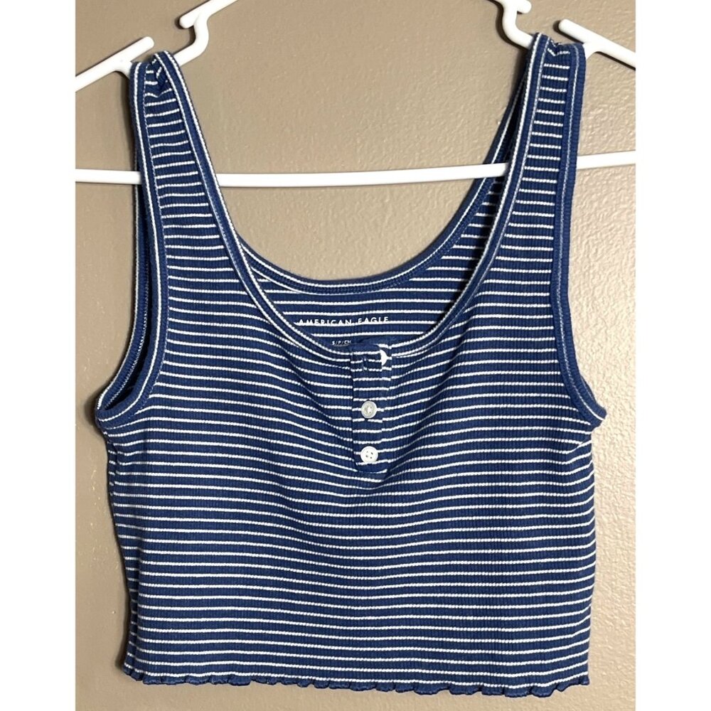 4 Tank Tops Bundle American Eagle Roxy Wild Fable Cropped Summer Variety Women S - Picture 4 of 7